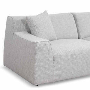 Willowmaze 3 Seater Right Chaise Sofa - Passive Grey - Boho Bliss