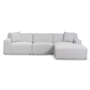 Willowmaze 3 Seater Right Chaise Sofa - Passive Grey - Boho Bliss
