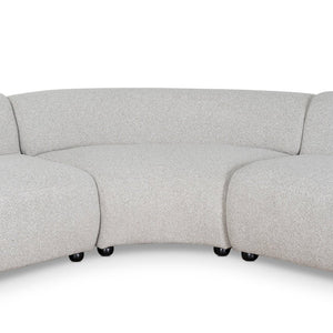 Willowmere Corner Sofa - Clay Grey - Boho Bliss