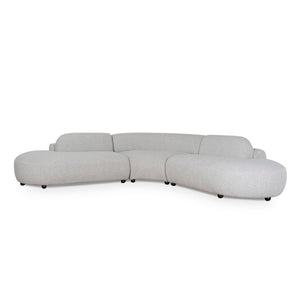 Willowmere Corner Sofa - Clay Grey - Boho Bliss