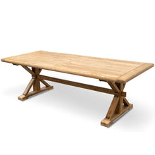 Load image into Gallery viewer, Winston Dining Table 2.4m - Rustic Natural - Boho Bliss
