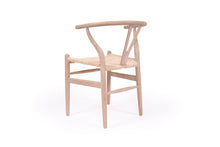 Load image into Gallery viewer, Wishbone Designer Replica Chair - White Coastal Oak - Boho Bliss