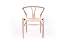 Load image into Gallery viewer, Wishbone Designer Replica Chair - White Coastal Oak - Boho Bliss