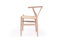 Load image into Gallery viewer, Wishbone Designer Replica Chair - White Coastal Oak - Boho Bliss