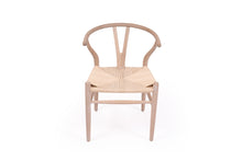 Load image into Gallery viewer, Wishbone Designer Replica Chair - White Coastal Oak - Boho Bliss
