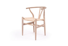 Load image into Gallery viewer, Wishbone Designer Replica Chair - White Coastal Oak - Boho Bliss