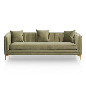 Wisp 3 Seater Sofa - Elegant Sage - Boho Bliss