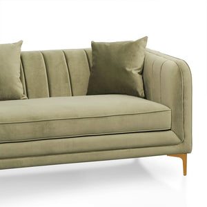 Wisp 3 Seater Sofa - Elegant Sage - Boho Bliss