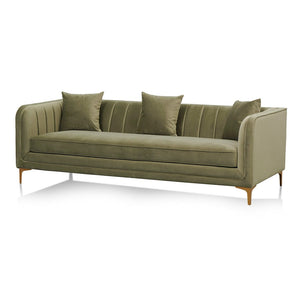 Wisp 3 Seater Sofa - Elegant Sage - Boho Bliss