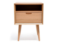 Load image into Gallery viewer, Xander Bedside Table - Oak - Boho Bliss