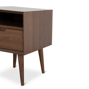 Xander Bedside Table - Walnut - Boho Bliss