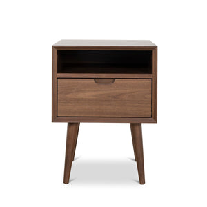 Xander Bedside Table - Walnut - Boho Bliss