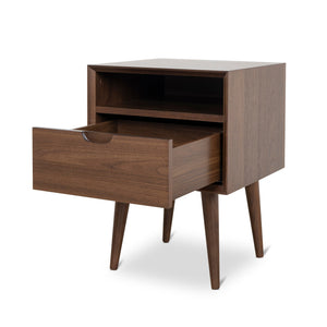 Xander Bedside Table - Walnut - Boho Bliss