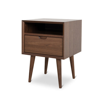 Xander Bedside Table - Walnut - Boho Bliss