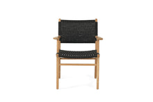 Load image into Gallery viewer, Zen Close Weave Outdoor Dining Chair - Black - Boho Bliss