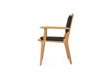Load image into Gallery viewer, Zen Close Weave Outdoor Dining Chair - Black - Boho Bliss
