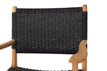 Load image into Gallery viewer, Zen Close Weave Outdoor Dining Chair - Black - Boho Bliss