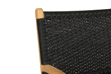 Load image into Gallery viewer, Zen Close Weave Outdoor Dining Chair - Black - Boho Bliss
