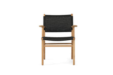 Load image into Gallery viewer, Zen Close Weave Outdoor Dining Chair - Black - Boho Bliss