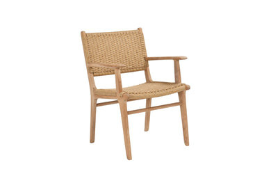 Zen Close Weave Outdoor Dining Chair - Sand - Boho Bliss