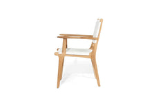 Load image into Gallery viewer, Zen Close Weave Outdoor Dining Chair - White - Boho Bliss
