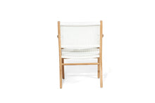 Load image into Gallery viewer, Zen Close Weave Outdoor Dining Chair - White - Boho Bliss