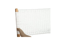 Load image into Gallery viewer, Zen Close Weave Outdoor Dining Chair - White - Boho Bliss