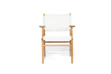 Load image into Gallery viewer, Zen Close Weave Outdoor Dining Chair - White - Boho Bliss