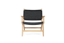 Load image into Gallery viewer, Zen Close Weave Outdoor Lazy Armchair - Black - Boho Bliss