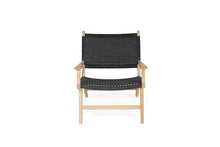 Load image into Gallery viewer, Zen Close Weave Outdoor Lazy Armchair - Black - Boho Bliss