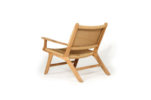 Zen Close Weave Outdoor Lazy Armchair - Sand - Boho Bliss