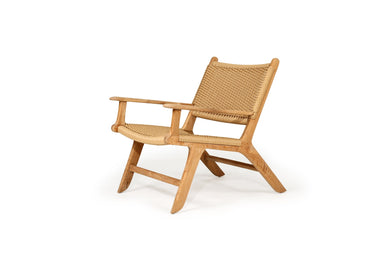 Zen Close Weave Outdoor Lazy Armchair - Sand - Boho Bliss