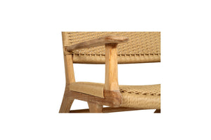Zen Close Weave Outdoor Lazy Armchair - Sand - Boho Bliss