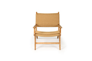 Zen Close Weave Outdoor Lazy Armchair - Sand - Boho Bliss