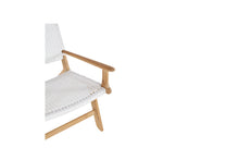 Load image into Gallery viewer, Zen Close Weave Outdoor Lazy Armchair - White - Boho Bliss