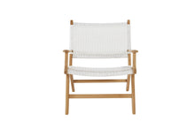Load image into Gallery viewer, Zen Close Weave Outdoor Lazy Armchair - White - Boho Bliss