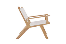 Load image into Gallery viewer, Zen Close Weave Outdoor Lazy Armchair - White - Boho Bliss