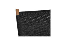Load image into Gallery viewer, Zen Close Weave Outdoor Lazy Dining Chair - Black - Boho Bliss