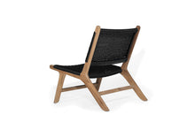 Load image into Gallery viewer, Zen Close Weave Outdoor Lazy Dining Chair - Black - Boho Bliss