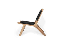 Load image into Gallery viewer, Zen Close Weave Outdoor Lazy Dining Chair - Black - Boho Bliss