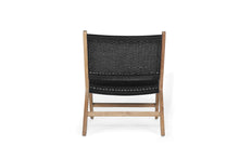 Load image into Gallery viewer, Zen Close Weave Outdoor Lazy Dining Chair - Black - Boho Bliss