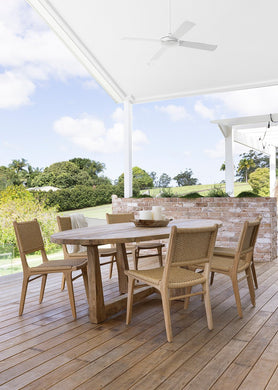 Zen Dining Chair - Sand (Close Weave) - Boho Bliss