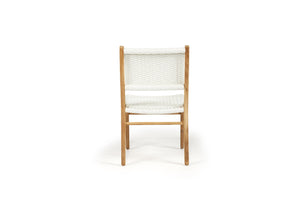 Zen Dining Chair - White (Close Weave) - Boho Bliss