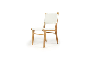 Zen Dining Chair - White (Close Weave) - Boho Bliss