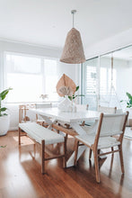Load image into Gallery viewer, Zen Dining Chair - White (Close Weave) - Boho Bliss