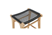 Load image into Gallery viewer, Zen Outdoor Backless Bar Stool - Black - Boho Bliss