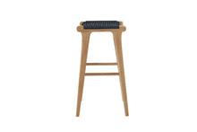 Load image into Gallery viewer, Zen Outdoor Backless Bar Stool - Black - Boho Bliss