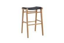 Load image into Gallery viewer, Zen Outdoor Backless Bar Stool - Black - Boho Bliss