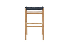 Load image into Gallery viewer, Zen Outdoor Backless Bar Stool - Black - Boho Bliss