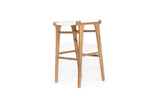 Load image into Gallery viewer, Zen Outdoor Backless Bar Stool - White - Boho Bliss